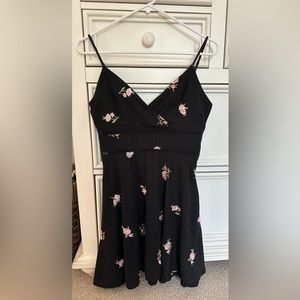 Francesca Mi Ami Embroidered Floral Mini Dress